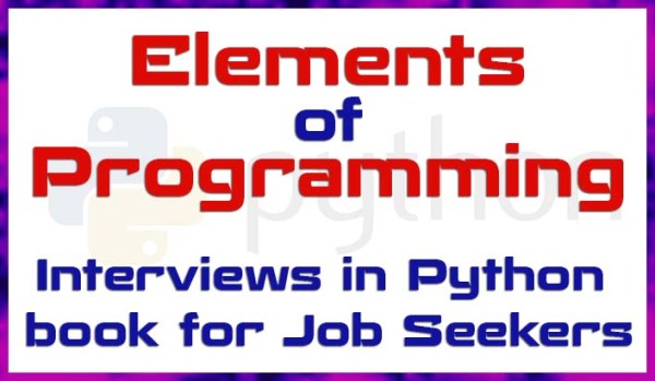 elements of programming interviews in python