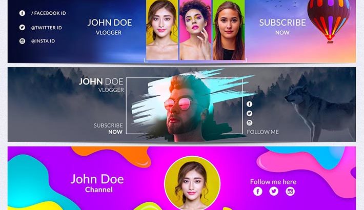 Best Banner Templates For Youtube To Make Creative Channel Art Web Knowledge Free